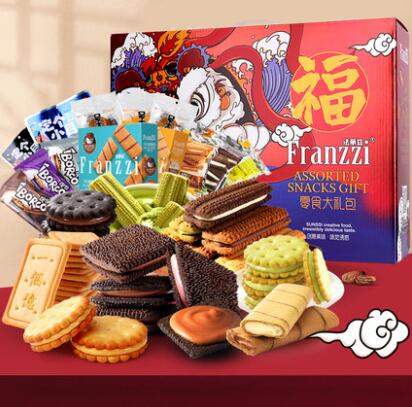 法丽兹 网红夹心曲奇饼干零食小吃大礼包组合送